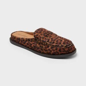 Universal Thread Women's Margot Mule Leopard Print Size 8.5 NWT